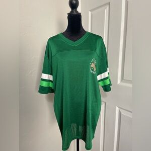 Green V-Neck Sports Jersey